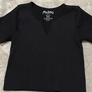 Black crop top